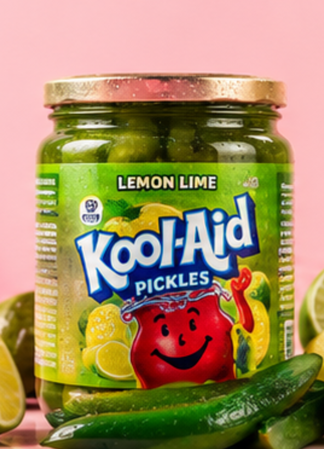 Lemon Limey Kool-Aid flavored pickle